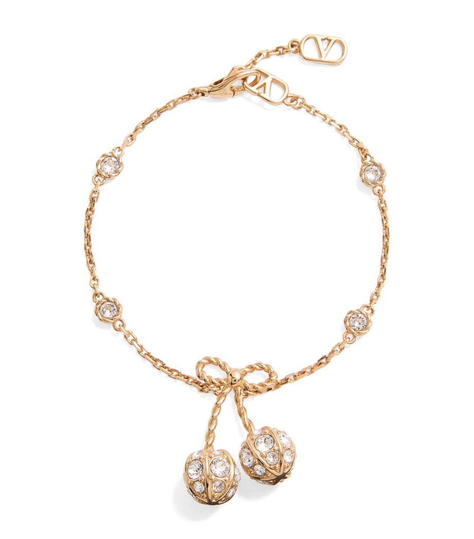 Valentino Garavani Crystal Cherryfic bracelet, UK version