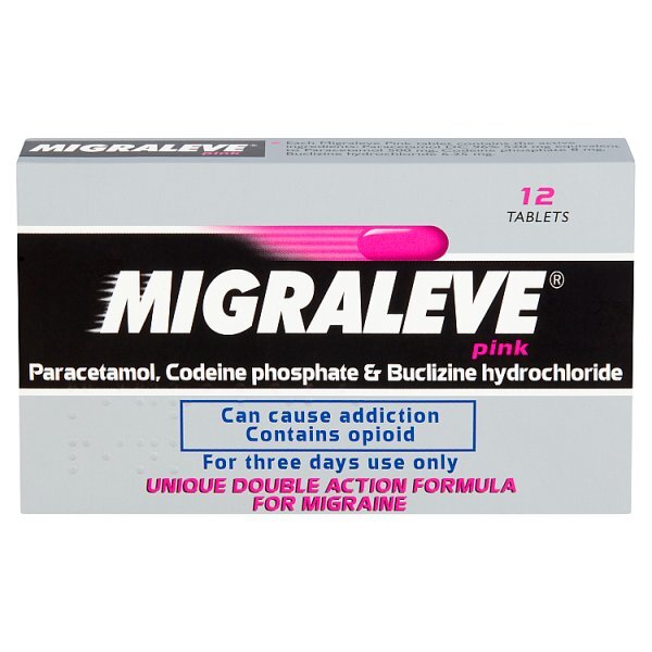 Migraleve Pink - 12 Tablets GOODS Superdrug   