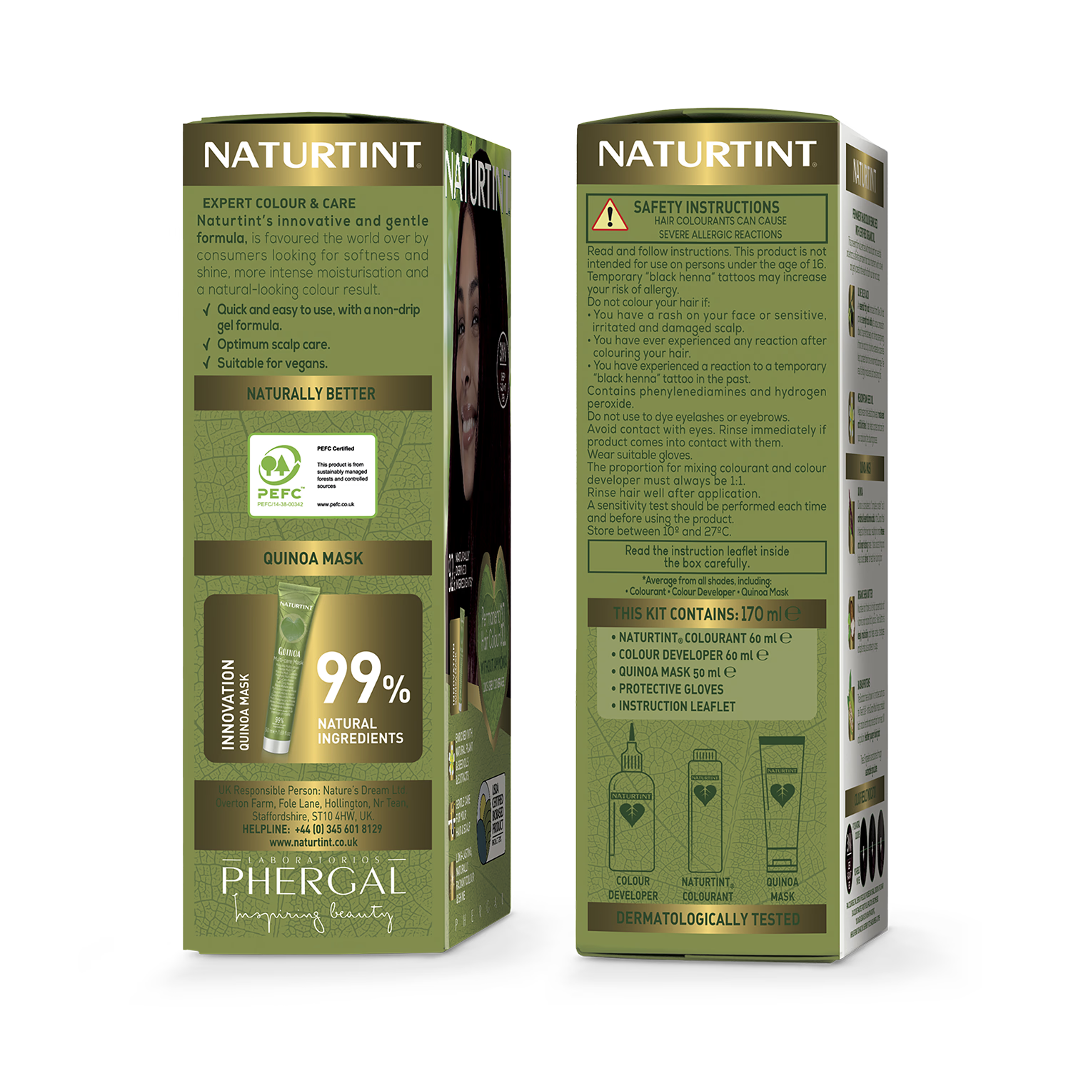 Naturtint 5G Light Golden Chestnut permanent hair colour (British brand)