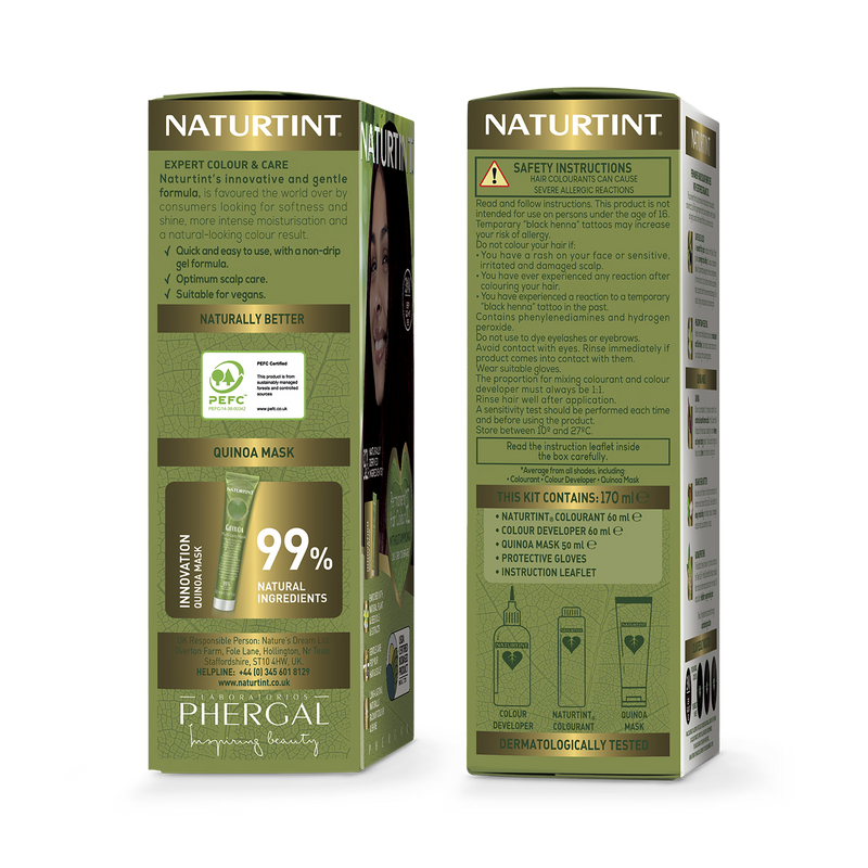 Naturtint 5G Light Golden Chestnut permanent hair colour (British brand)