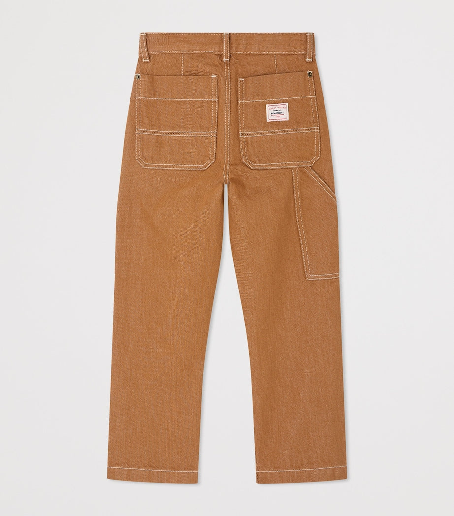 Bonpoint cotton cargo trousers for ages 10-14 years - British product
