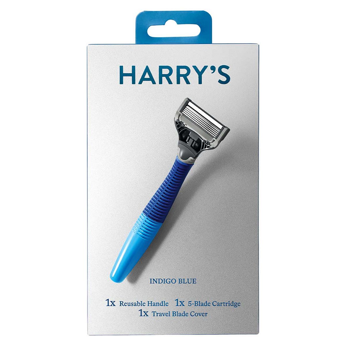 Harry’s Men’s 5 Blade Razor, Indigo Blue men's razors & blades Boots   