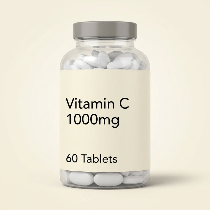 Holland & Barrett vitamin C 1000mg tablets, imported from the UK