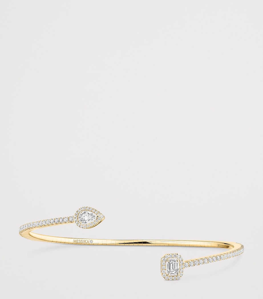 Messika My Twin 18kt yellow gold diamond bangle 0.80ct - British product