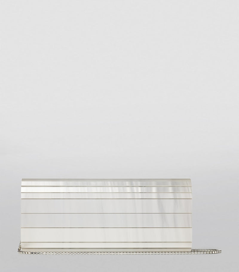 Jimmy Choo mother-of-pearl Sweetie clutch bag, imported from the UK