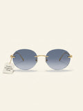 Cartier CT0551S round rimless metal sunglasses 55mm, imported from the UK