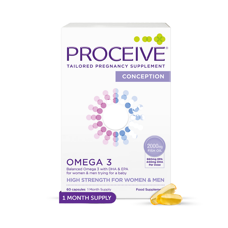 Proceive Conception Omega 3 60 Capsules, imported from the UK