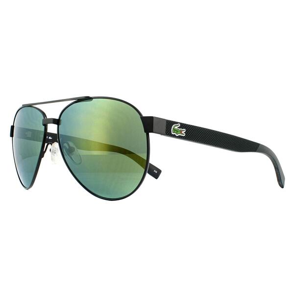 Lacoste L185S green mirrored sunglasses pilot style in Matte Green, UK version