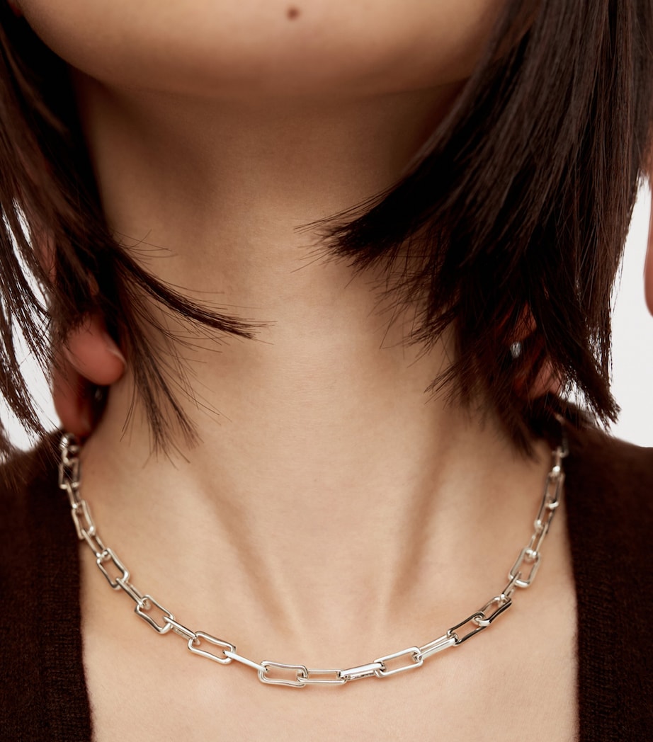 Monica Vinader sterling silver Alta mini chain necklace - British product
