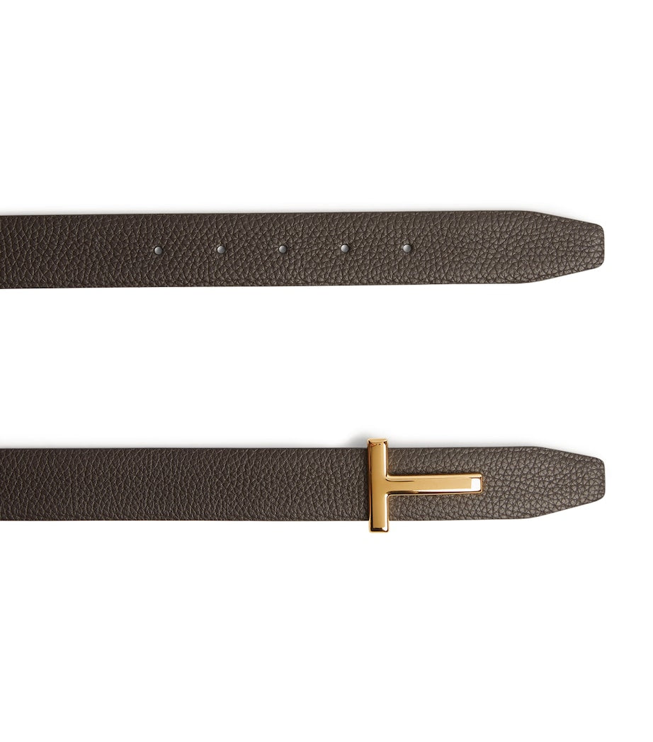 TOM FORD T Icon reversible leather belt, imported from the UK