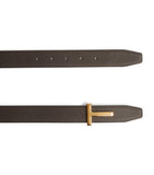 TOM FORD T Icon reversible leather belt, imported from the UK
