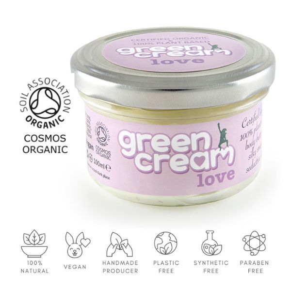 Green Cream organic body butter jasmine and rose (British brand)