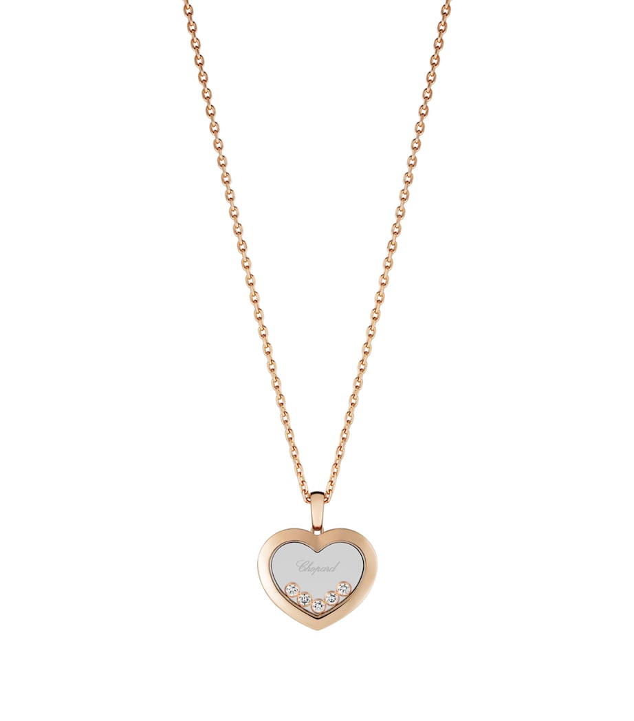 Chopard Happy Diamonds rose gold pendant - British product