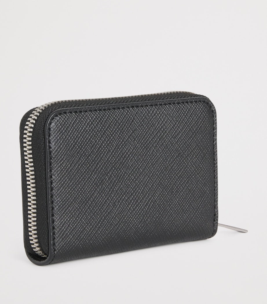 Sandro Paris grained leather zipped wallet, imported from the UK