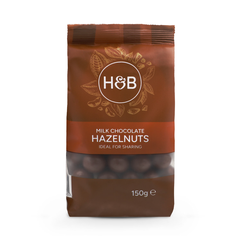 Holland & Barrett milk chocolate hazelnuts 150g, UK version