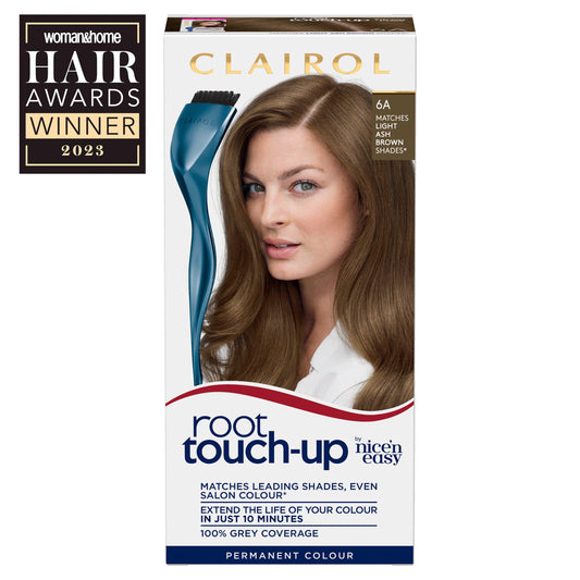 Clairol Nice'n Easy Root Touch-Up Hair Dye Light Ash Brown 6A Beauty at home Sainsburys   