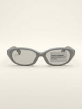 Burberry oval-frame acetate sunglasses with gold-tone hardware, UK version