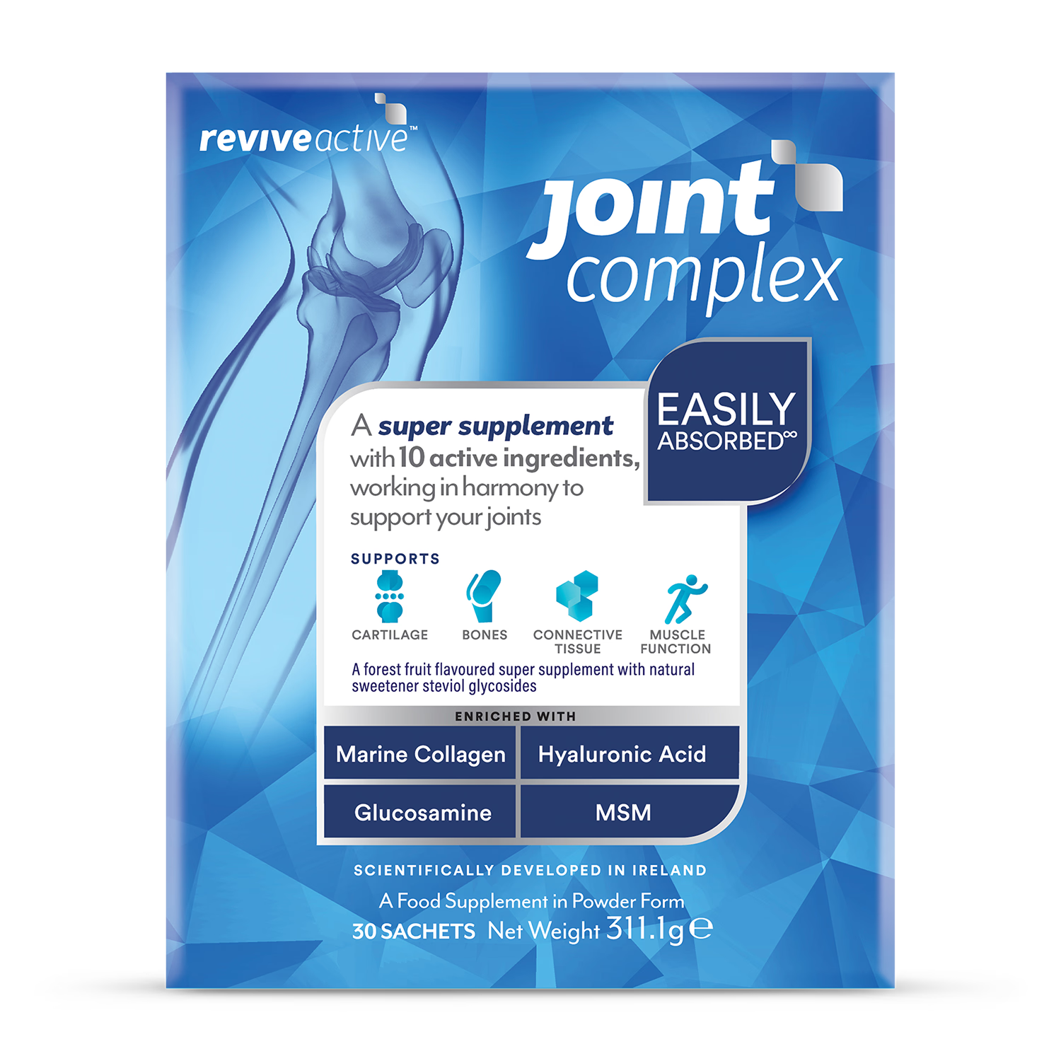 Revive Joint Complex Joint Support Supplement 30 Sachets , imported from the UK