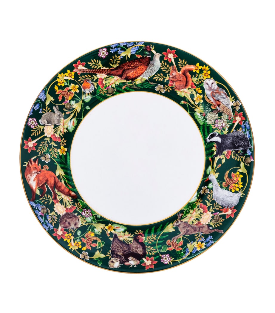 Halcyon Days Woodland Wildlife Plate 27cm, UK version