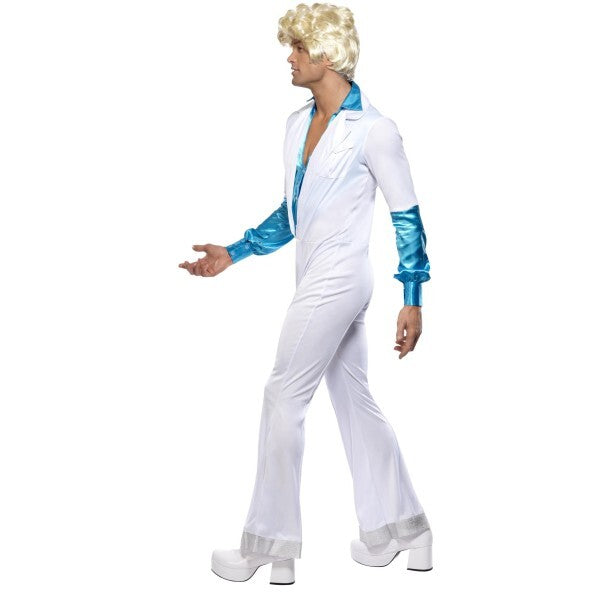 Smiffys disco costume all-in-one white jumpsuit - British product