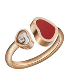 Chopard Happy Hearts ring rose gold diamond, imported from the UK