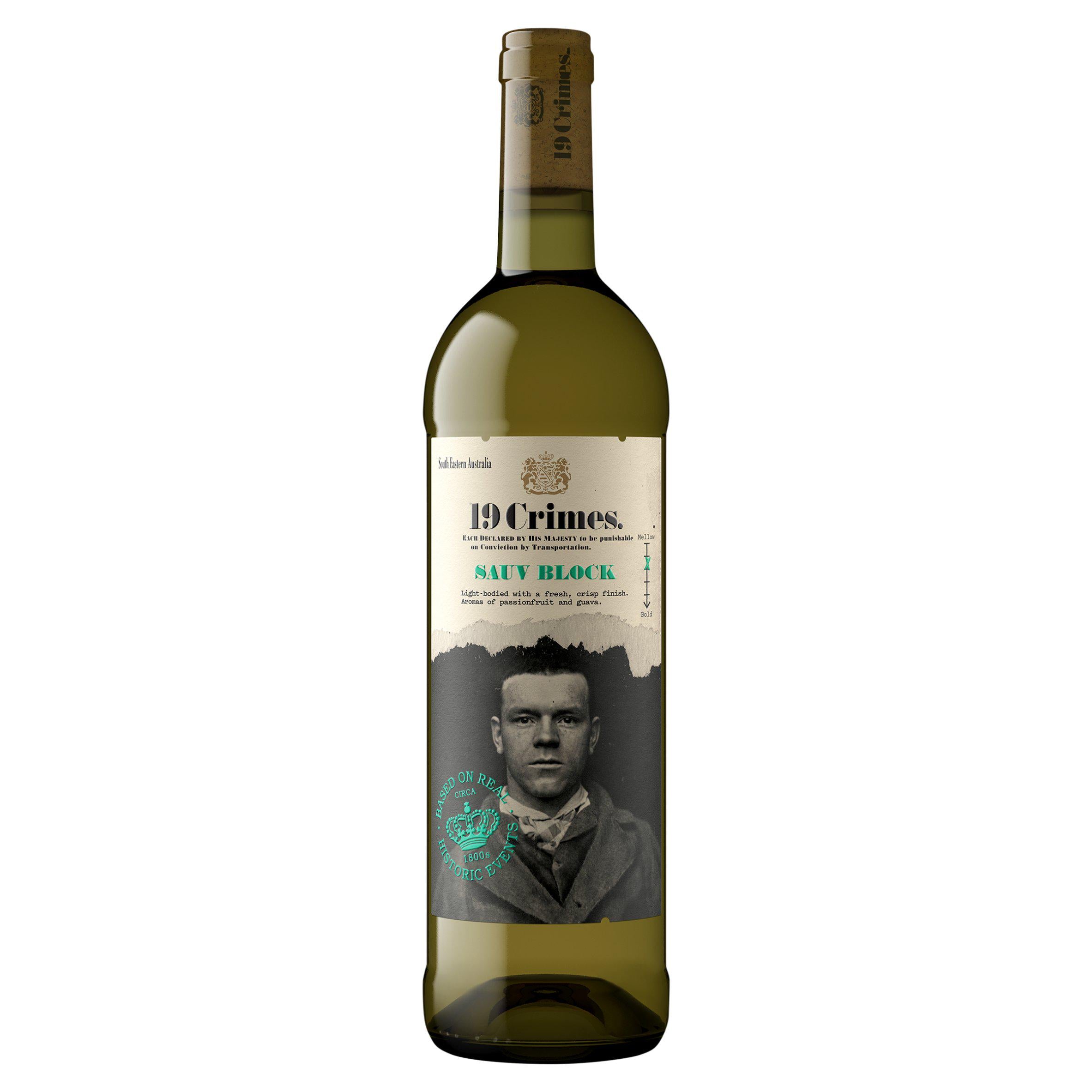 19 Crimes Sauvignon Blanc Block 75cl GOODS Sainsburys   