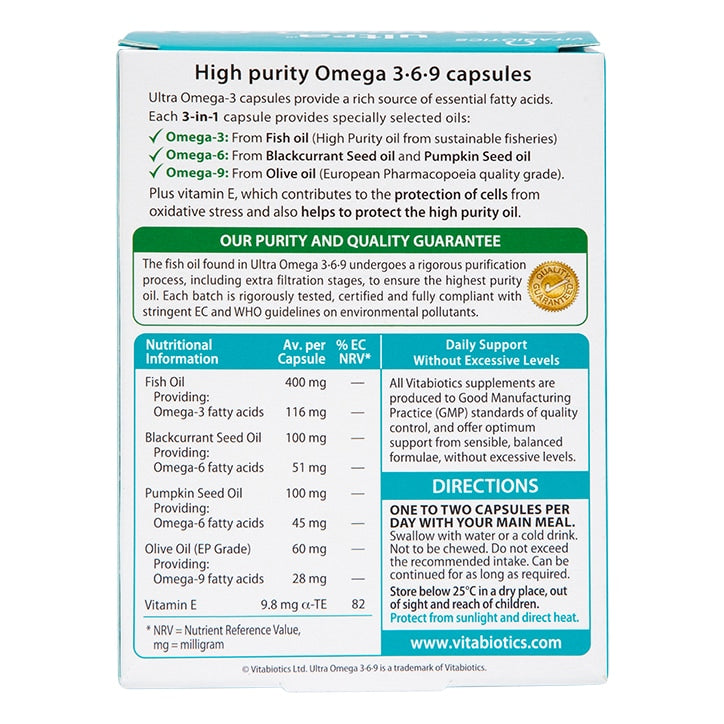 Vitabiotics Ultra Omega 369 Formula 60 Capsules