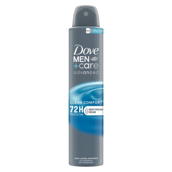 Dove Men+Care Advanced Antiperspirant Deodorant Clean 200ml GOODS Superdrug   