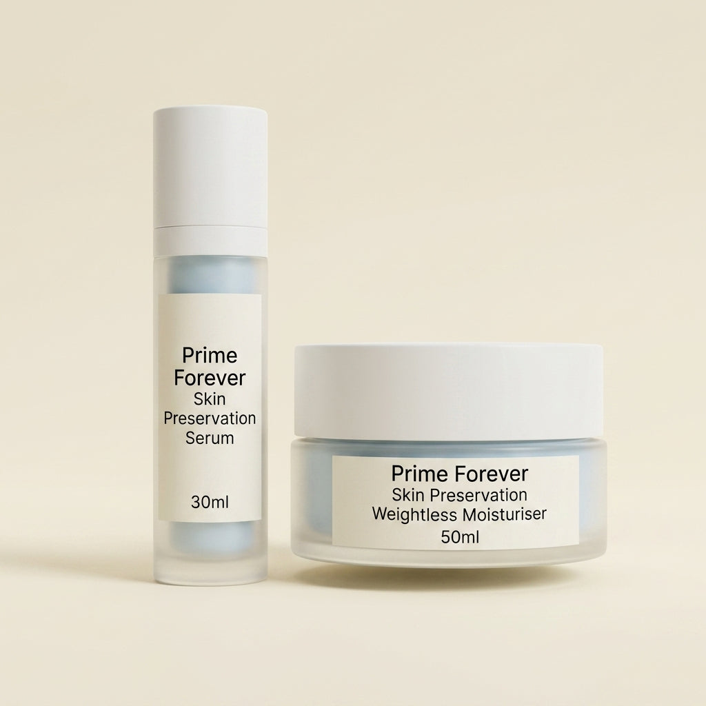 No7 Prime Forever skincare duo 30ml and 50ml - British product