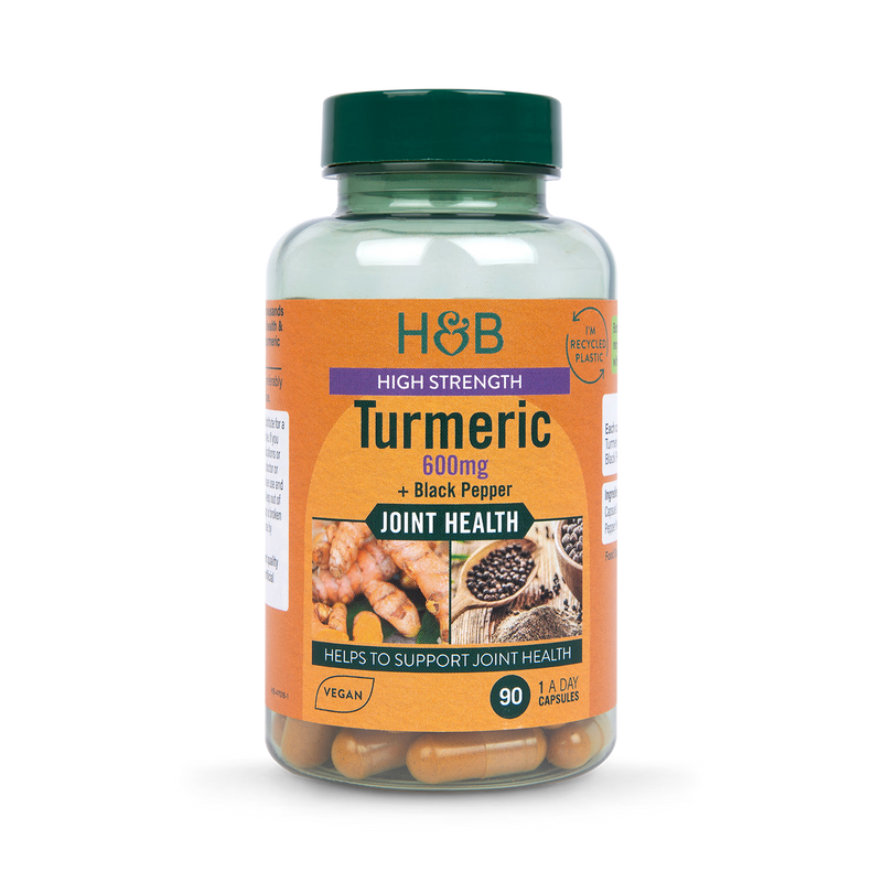 Holland & Barrett Turmeric Capsules Black Pepper 90, UK version