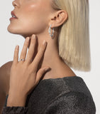 Messika Move Uno white gold hoop earrings 0.29ct diamond, UK version