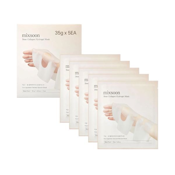 Mixsoon Bean Collagen Hydrogel Mask Box 5 pcs (British brand)