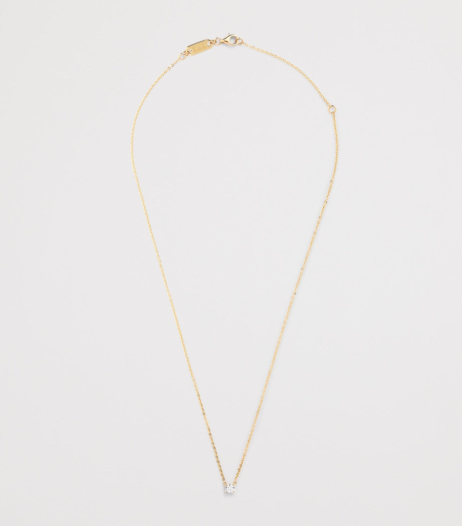 Harrods 18kt yellow gold pendant with 0.25ct diamond (British brand)