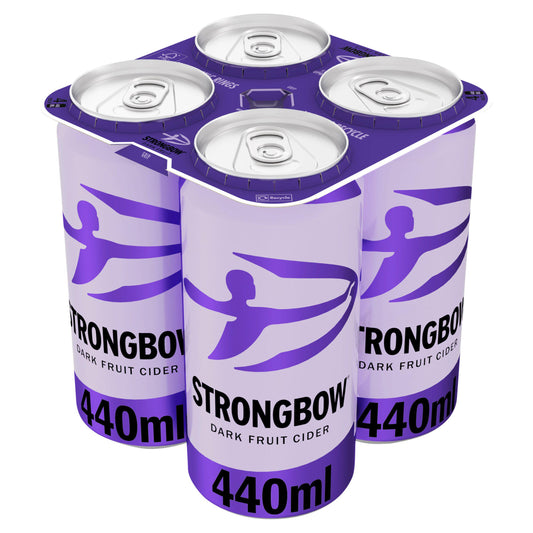 Strongbow Dark Fruit Cider Cans 4 x 440ml GOODS Sainsburys   