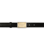 Dolce&Gabbana thin leather belt with buckle, UK version