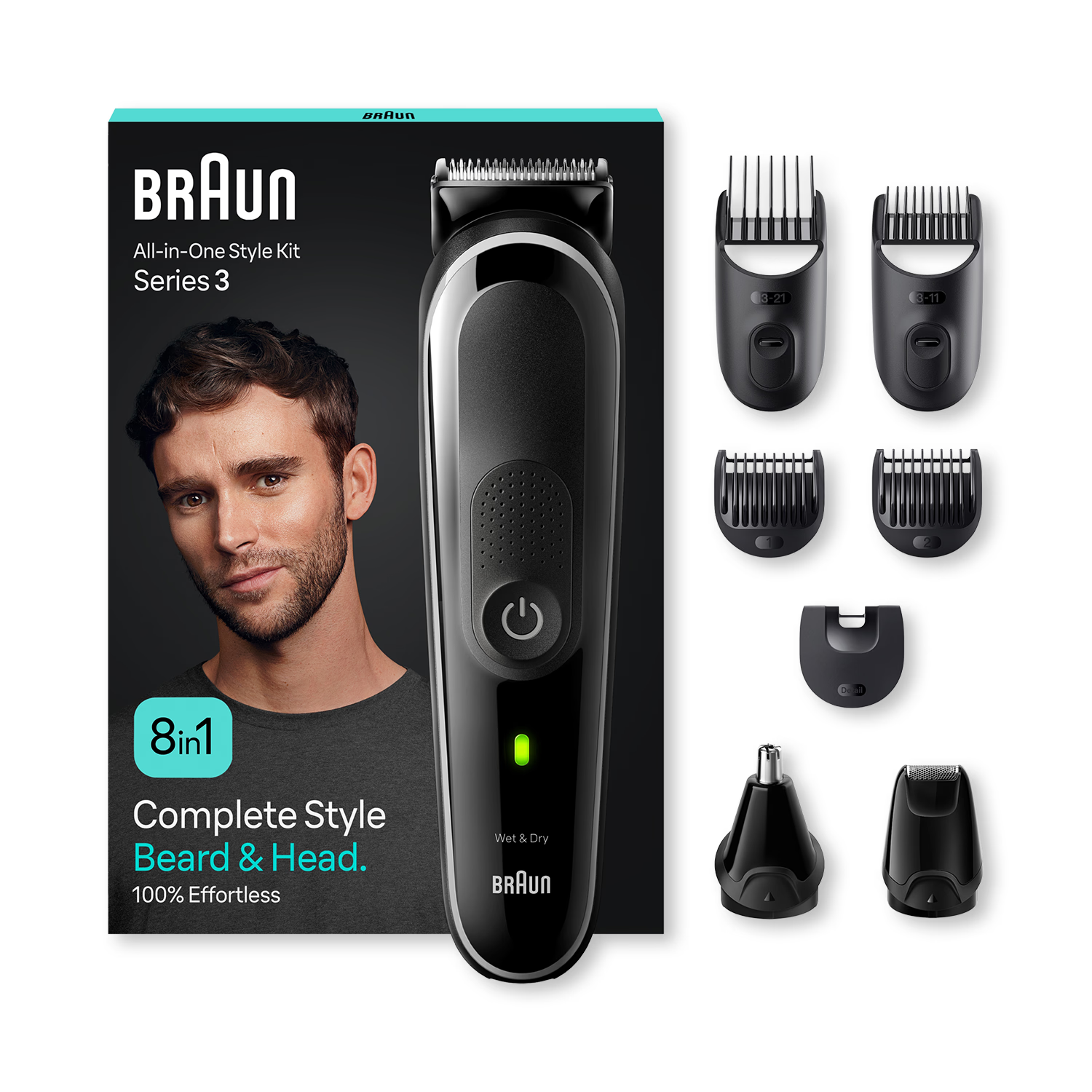Braun All-In-One Style Kit 8-in-1 grooming tool - British product