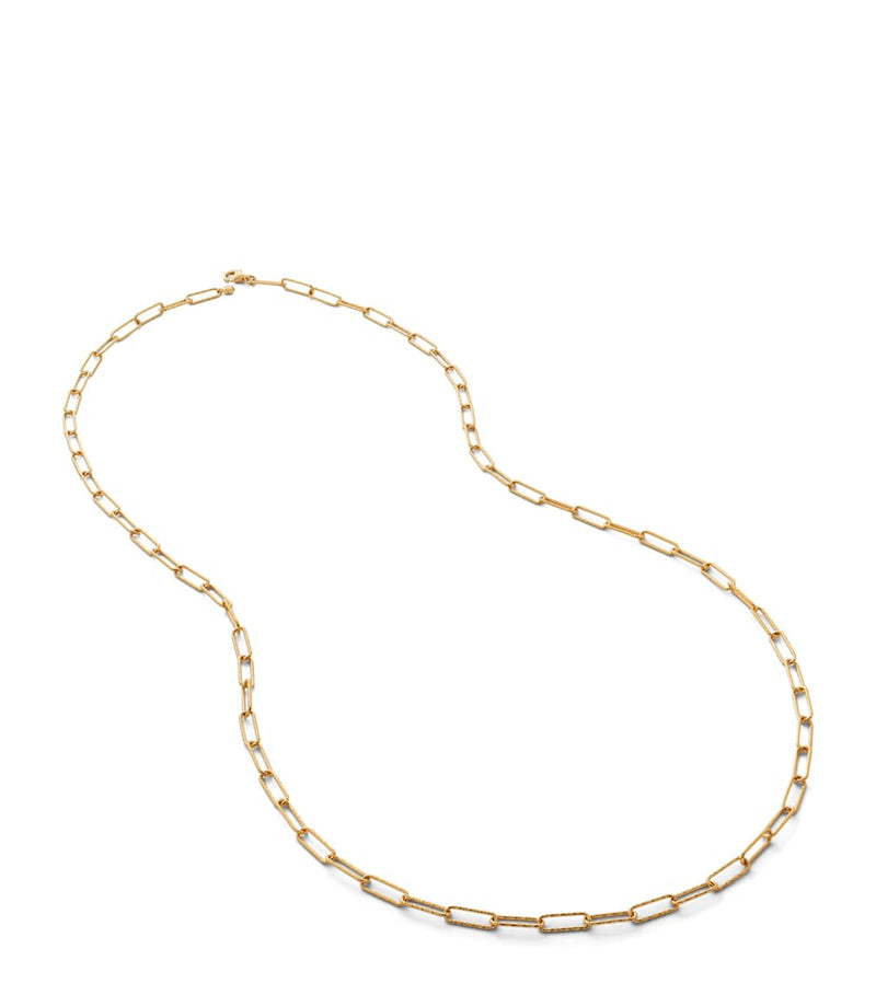 Monica Vinader gold vermeil Alta necklace (British brand)