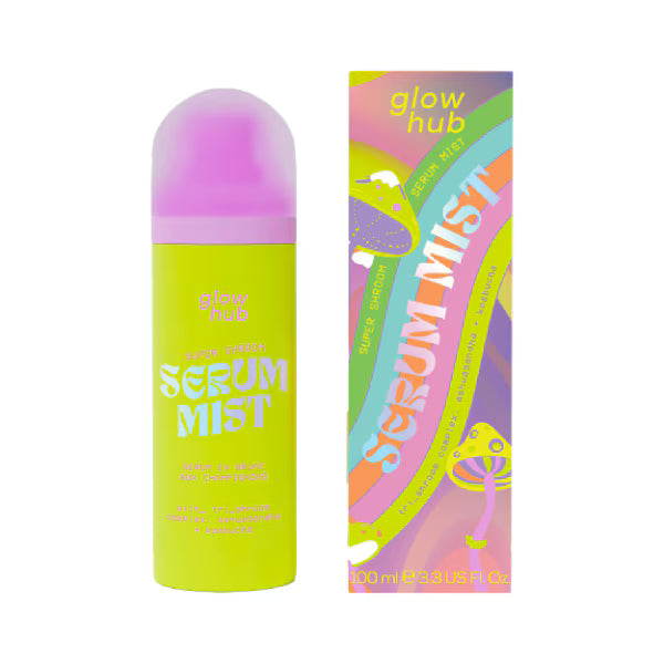 Glow Hub Super Shroom Serum Mist face spray, UK version