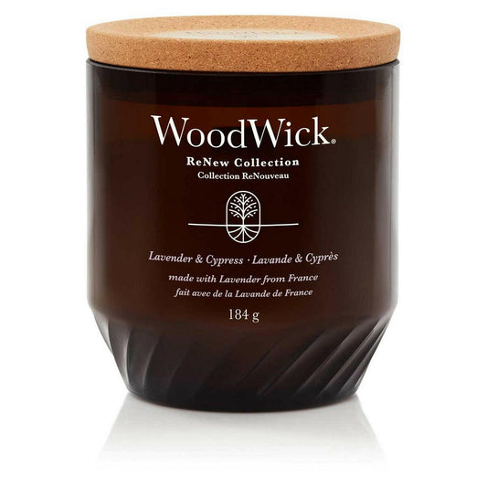 Woodwick Renew Candle Lavender Cypress - Medium