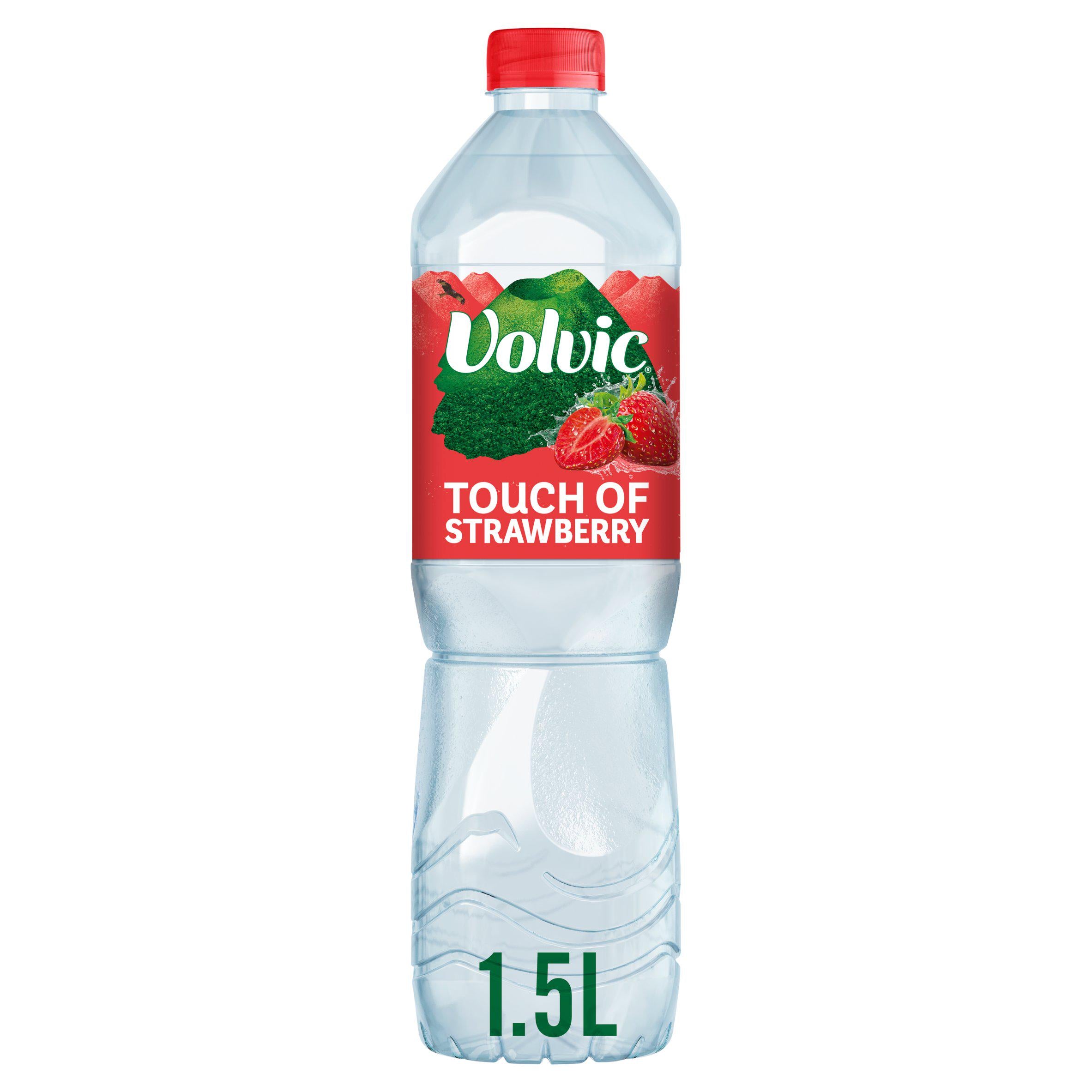 Volvic Touch of Fruit Strawberry Flavoured Water 1.5L Flavoured & vitamin water Sainsburys   