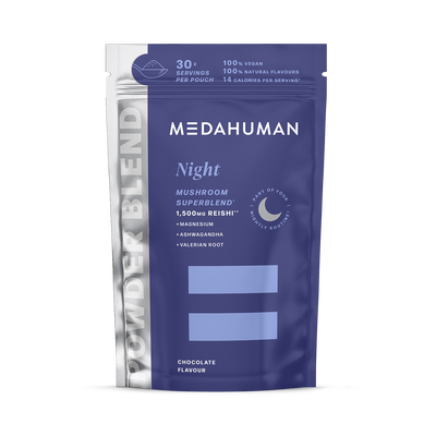 Holland & Barrett Medahuman Night Mushroom Superblend Powder 150g- Buy online at McGrocer