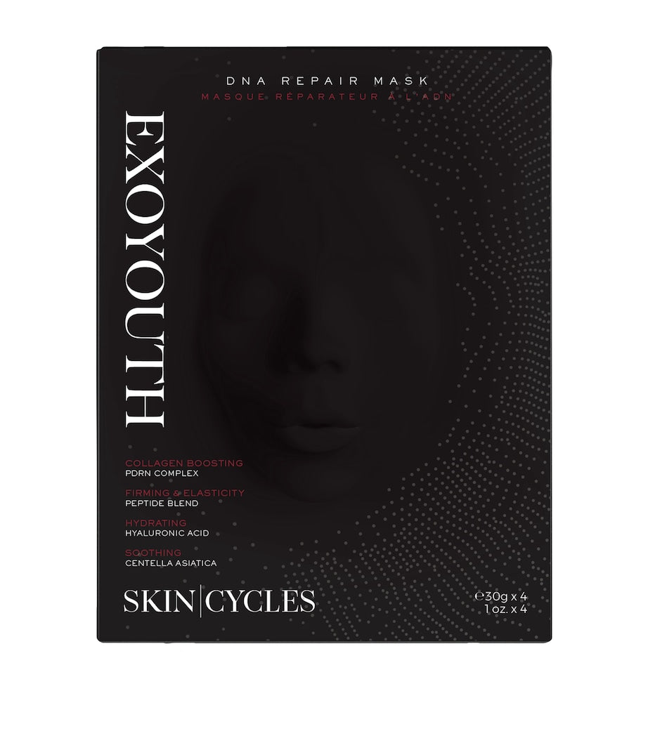 SKIN - CYCLES ExoYouth DNA Repair Sheet Mask pack of four (British brand)