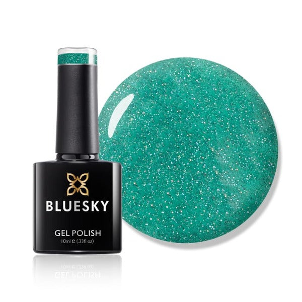 Bluesky gel polish Seabed teal - British product