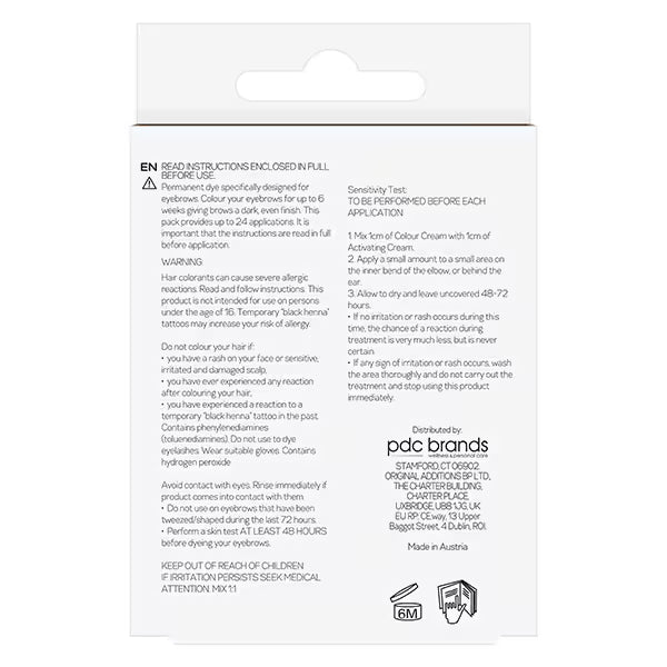 Eylure Dybrow permanent eyebrow tint kit - British product