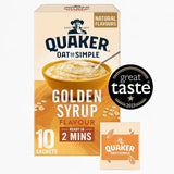 Quaker Oat So Simple Golden Syrup Porridge Sachets Cereal   10 per pack Cereals M&S   