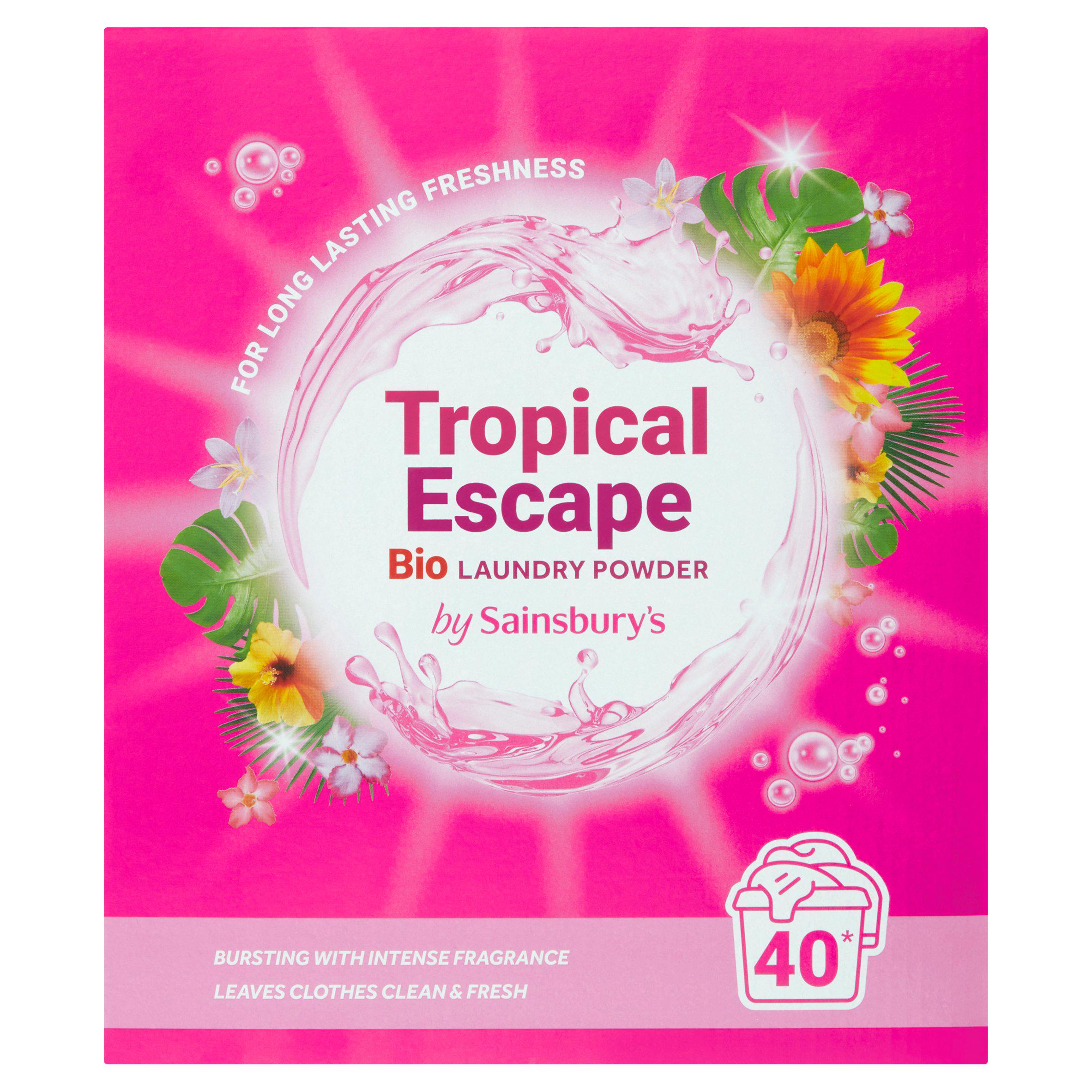 Sainsbury's Laundry Powder Tropical 40 Washes 2kg GOODS Sainsburys   