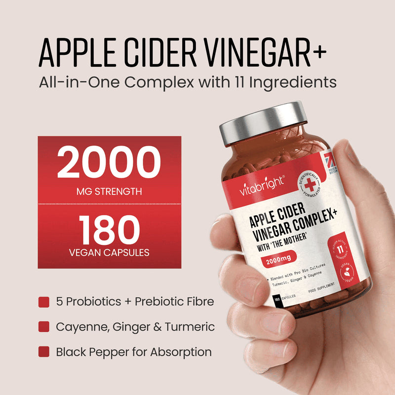 VitaBright ACV complex capsules 180 count - British product
