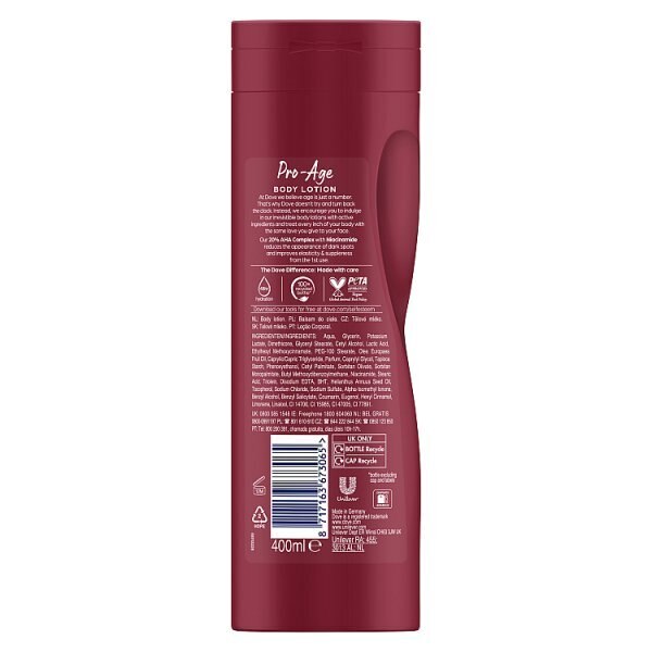 Dove Pro Age Body Lotion Nourishing Body Care 400ml GOODS Boots   