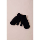 SVNX soft knitted winter mittens in pink (British brand)
