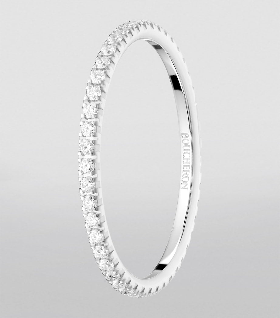 Boucheron white gold diamond wedding band - British product